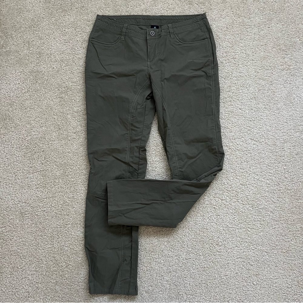 Kuhl Women Inspiratr Straight Pant Stretch Green Size 12 Reg Style 6248 Outdoor,